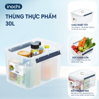 Thùng Đựng Thực Phẩm Nhiều Màu Hokkaido 10L-18L-30L các loại đồ khô để tủ lạnh Chính Hãng Inochi