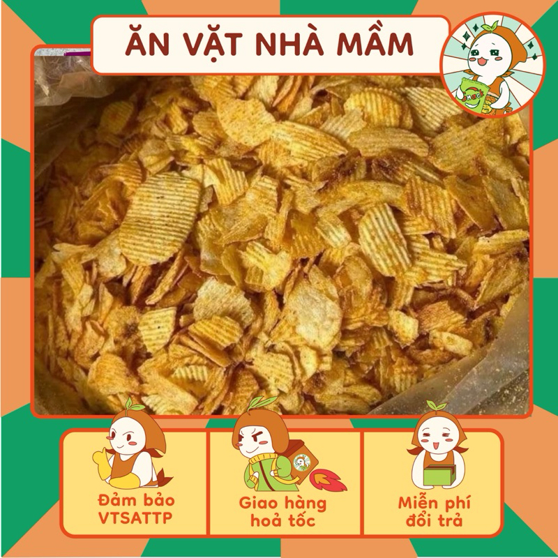 500G Bim Bim Khoai Tây Swing, Ostar Vỡ Cánh Ngon Giòn Đậm Đà, đồ ăn vặt, Ăn Vặt Nhà Mầm.