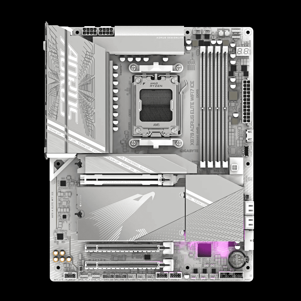 Bo Mạch Chủ GIGABYTE X870 AORUS ELITE WIFI 7 Chính Hãng (Trắng – Đen) | New 100% | BH 3 Năm | BigBuy360 - bigbuy360.vn