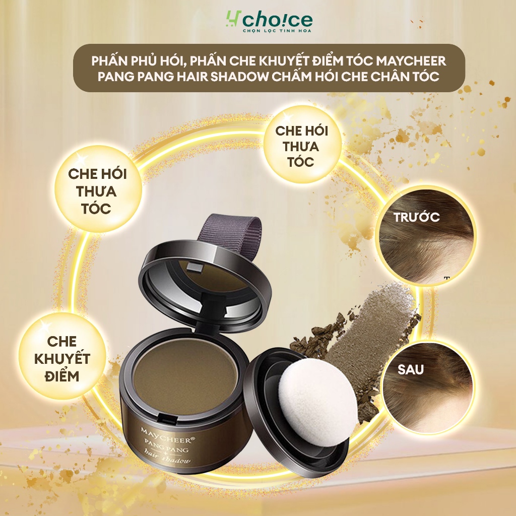 Phấn phủ hói, phấn che khuyết điểm tóc Maycheer Pang Pang Hair Shadow chấm hói che chân tóc