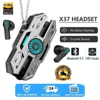Tai nghe không dây X37 nâng cấp năm 2025 Bluetooth 5.3 Type-C Vỏ sạc Tai nghe chơi game chống ồn