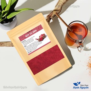 Bột củ dền nguyên chất 100g, củ dền đỏ sấy lạnh, bột rau củ ăn dặm, pha uống, tạo màu tự nhiên