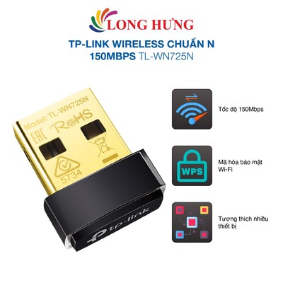 USB Wifi TP-Link Wireless chuẩn N 150Mbps TL-WN725N - Hàng chính hãng