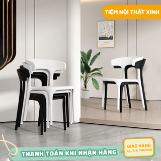 Ghế Nhựa Đúc Nguyên Khối PP Ghế Đẩu Nhựa Cao Cấp Ghế Đôn Nhựa Cứng Cáp Chịu Lực Tốt  Ghế đôn nhựa xếp gọn Ghế có tay vị