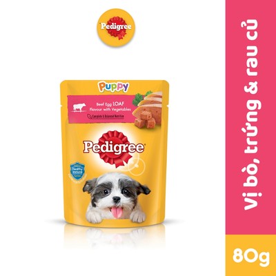 PEDIGREE Thức ăn cho chó con dạng sốt 80g và 130g