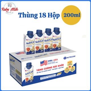 Thùng 18 Hộp Sữa Pha Sẵn Nutricare Gold cho người Lớn Tuổi Hộp 200ml