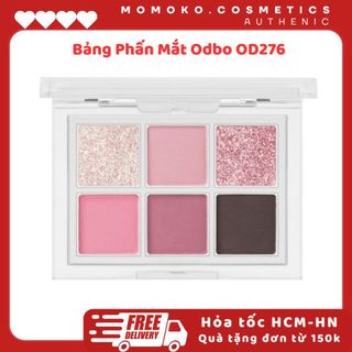  BẢNG MẮT ODBO Signature Eyeshadow Palette  6 Ô  Nhũ Lì OD276 Trong Suốt Tông Thái Lan Tự Nhiên 4.8g MOMOKOcosmetics 