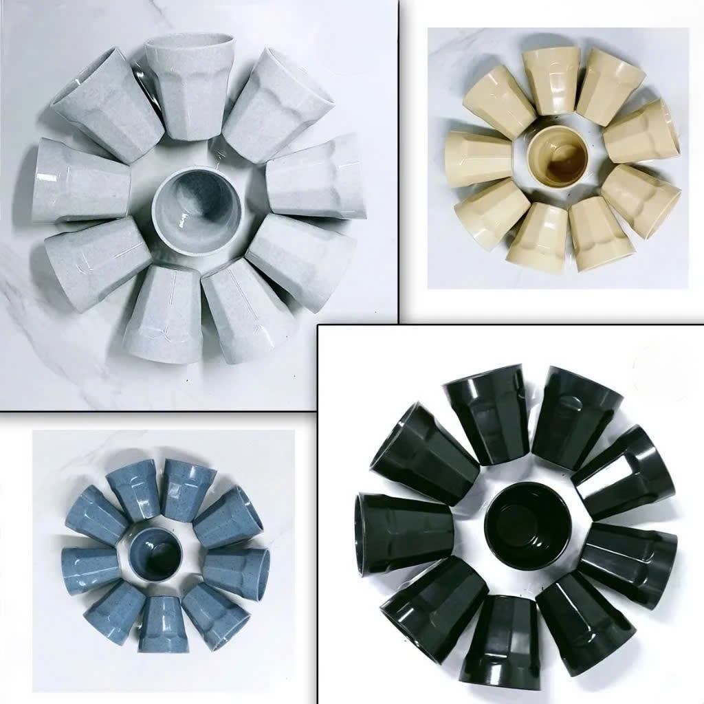 [COMBO 10 LY] Ly trà đá nhựa melamine (nhựa phíp) ly trà chịu nhệt 120 độ 250ml loại dày - Trường An