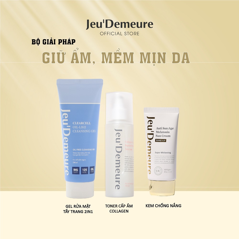 Giải pháp làm sạch giữ ẩm - mềm mịn da - chống lão hóa Jeu'Demeure