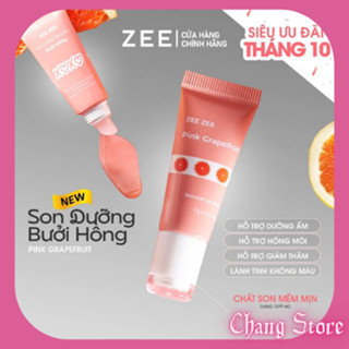 Son Dưỡng Bưởi Hồng Không Màu Zee Zee Hỗ trợ làm hồng môi, giảm khô, thâm, nứt nẻ môi cho cả nam và nữ - Dạng Tuýp 6g