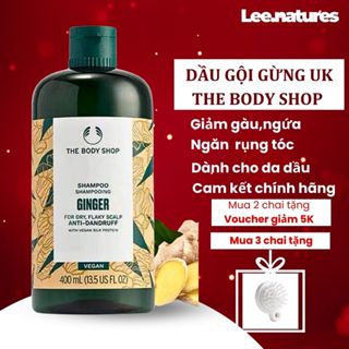 [ Bản Uk date 2027]Dầu Gội Gừng The Body Shop 400ml – Giảm Gàu, Ngăn Rụng Tóc, Dành Cho Da Dầu