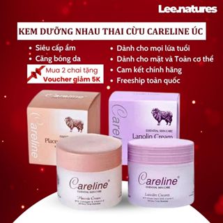 [ Chính hãng] Kem Dưỡng Ẩm Mỡ Cừu Úc Careline Lanolin & Placenta - Siêu Dưỡng Ẩm, Trắng Da, Giảm Nhăn - Hũ 100ml