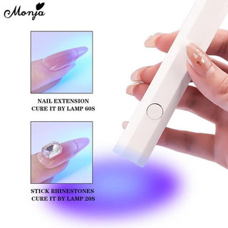Đèn hơ móng mini 1 ngón tích điện, Máy hơ gel nail 1 bóng
