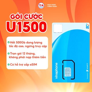 Sim 4 Vinaphone 500Gb/tháng Gói U1500