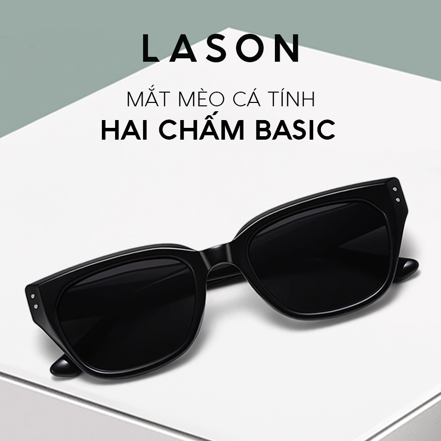 Kính râm thời trang LASON mắt mèo điểm nhấn đầy cá tính, sang trọng, chống tia UV hiệu quả - LS140