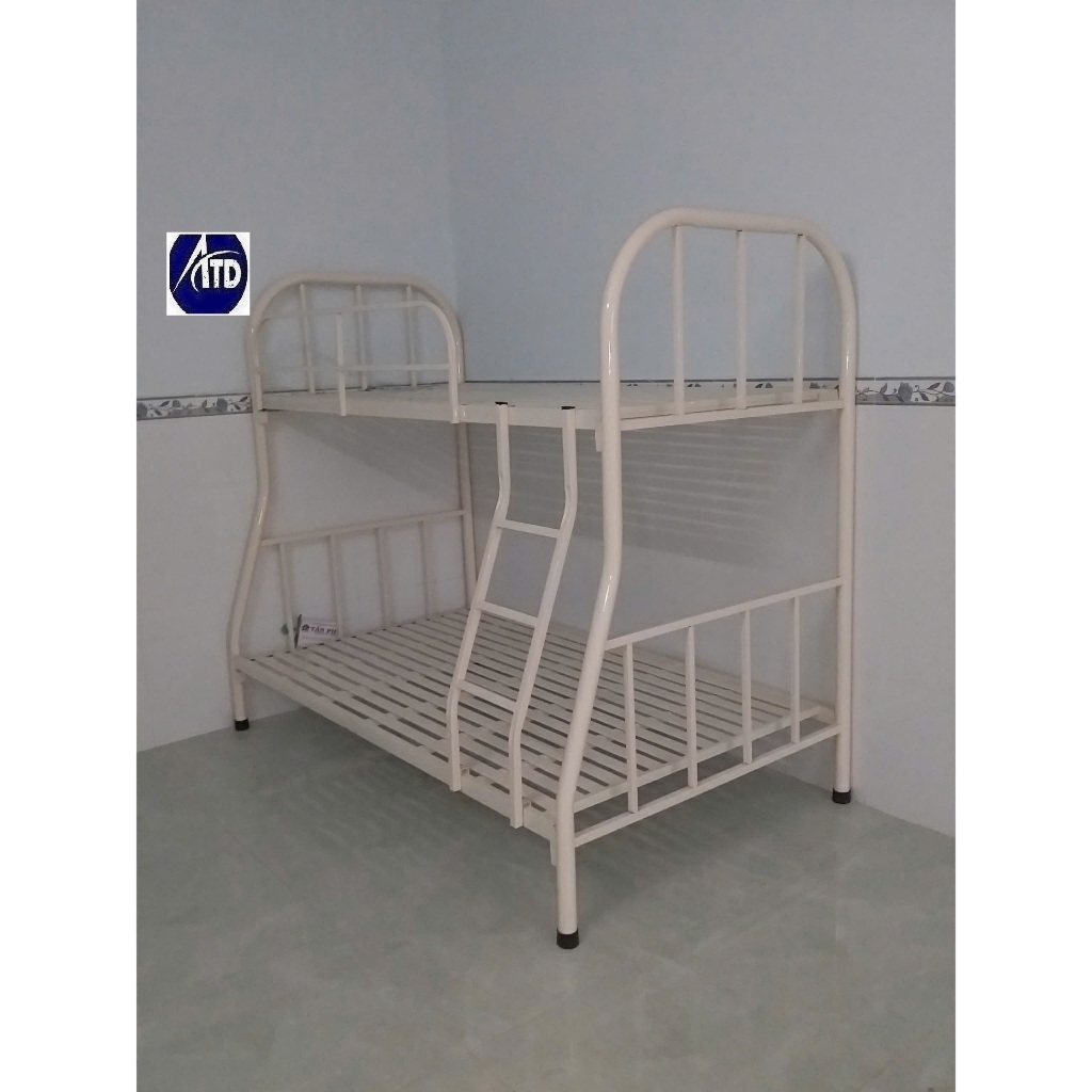Giường 2 tầng bằng sắt cho người lớn cao cấp 80cmx2m,1mx2m,1m2x2m lắp ráp nhanh,giường tầng sắt tròn