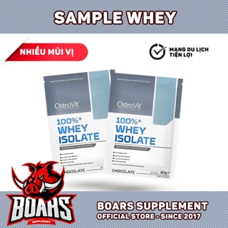 SAMPLE OSTROVIT WHEY PROTEIN ISOLATE 30G - GÓI WHEY PROTEIN XÂY DỰNG, PHÁT TRIỂN KHỐI LƯỢNG CƠ BẮP