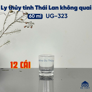  Hộp 12 ly thuỷ tinh nhỏ uống trà dung tích 60 ml hàng thủy tinh Thái Lan trong suốt 