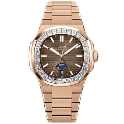 Đồng hồ nam chính hãng Lobinni LB19069-A2-T3 Kính sapphire,Chống nước 50m,Máy Cơ Automatic,dây thép mạ vàng xịn