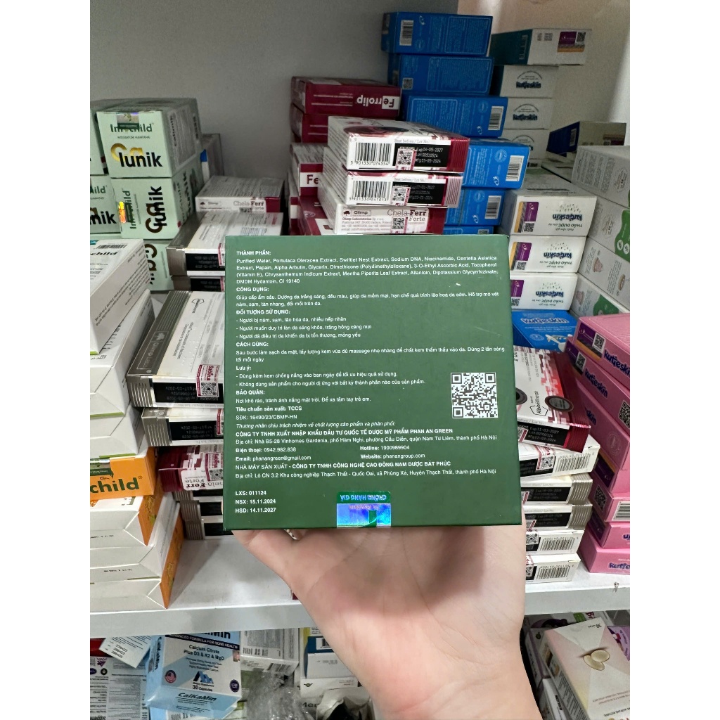Kem dưỡng da DNA Hồng Yến Phan An Garden hỗ trợ phục hồi da, dưỡng trắng da 30g