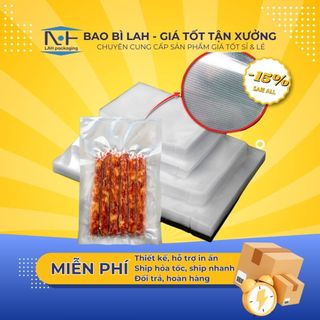   1KG  Túi hút chân không 1 mặt nhám 1 mặt trong PA dùng cho thực phẩm đông lạnh đủ size to nhỏ dày dặn Xưởng Bao Bì LAH 