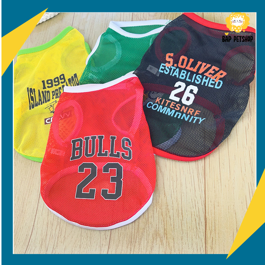 Áo Ba Lỗ Dạng Lưới Cho Chó Mèo Và Thú Cưng Cỡ Trung Và Nhỏ