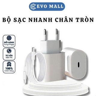 Bộ Sạc Nhanh 20W Chân Tròn Cao Cấp, Đảm Bảo An Toàn và Ổn Định