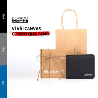 Ví vải Canvas nam nữ Unisex Jolizeon chống nước BASIC cao cấp, bóp nam jolizeon vải canvas nhiều ngăn nhỏ gọn - V127