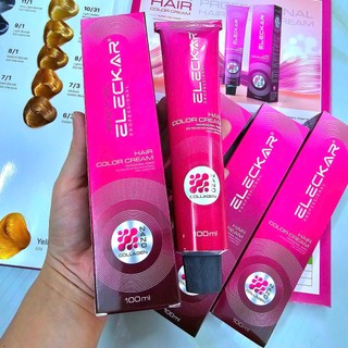  Thuốc Nhuộm Tóc ELECKAR  Hồng  100ml - Đủ Màu Thời Trang -  KHÔNG Kèm Oxy Trợ Nhuộm . 