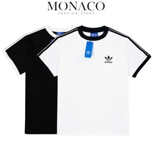 Áo Phông Nam Nữ  Adidas Logo Thêu Chất Cotton Co Dãn 2 Chiều-Áo Phông Adidas Phối Sọc Hàng Đẹp Chuẩn Form Dễ Phối Đồ