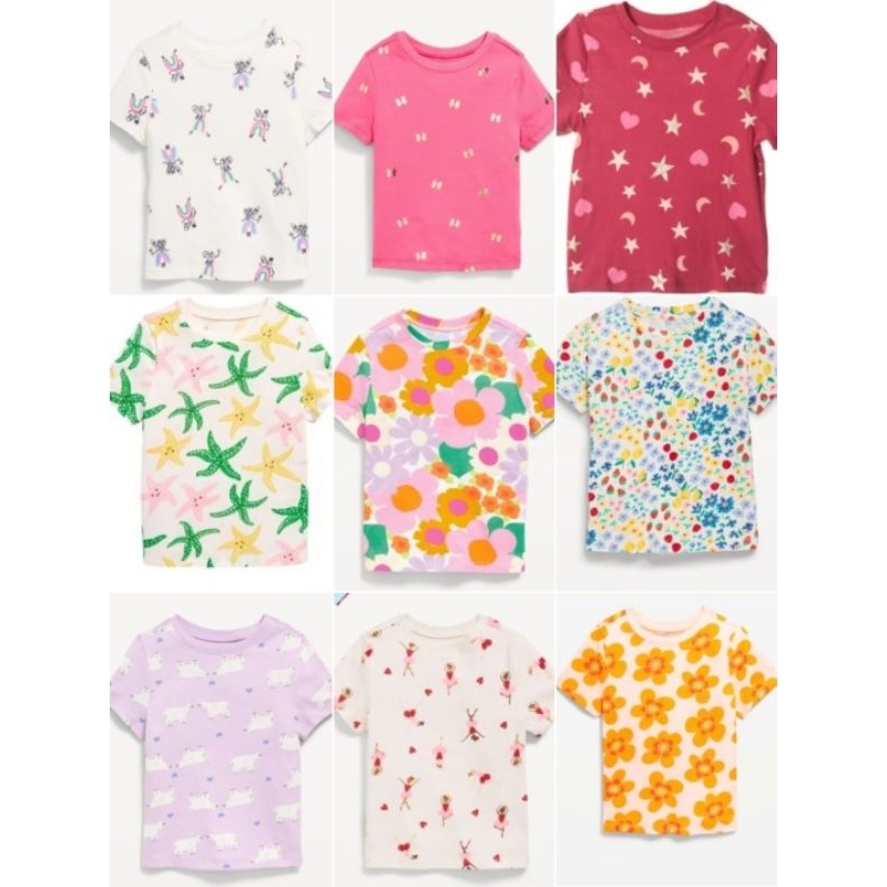 Áo cotton bé gái Old Na.vy dư xịn size 2-5y(11-20kg)(Chọn mẫu)