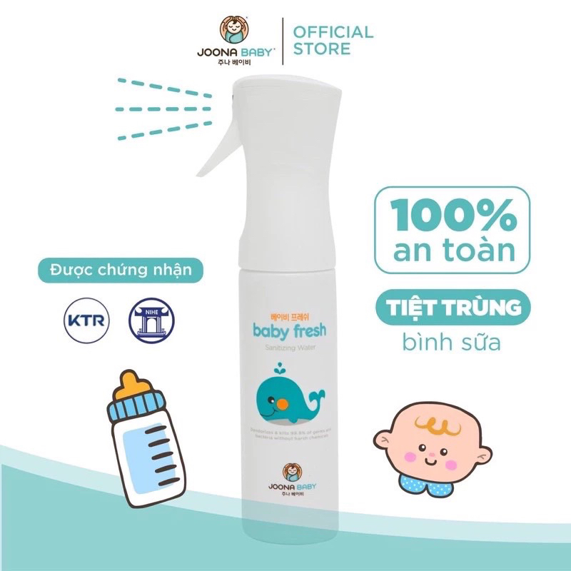 Dung dịch xịt diệt khuẩn khử mùi Baby fresh Joona Baby