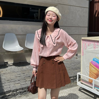 [hatdecloset] Áo sơ mi phối ren cổ tay bồng (SƠ MI NGUYỆT)