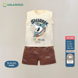 Bộ sát nách Uala Rogo chất petit 9M-48M UR067, UR498