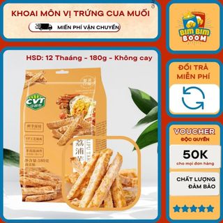  Bánh Khoai Môn Trứng Cua Muối 180g Giòn Ngon Hương Vị Đặc Trưng Mặn Ngọt 