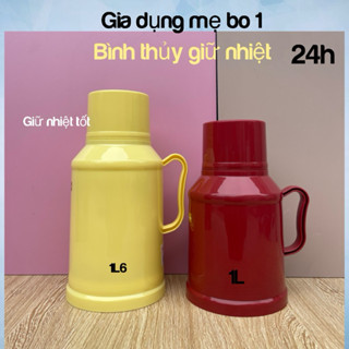 Ấm Phích Nước Bình Thuỷ Giữ Nhiệt Mini 1000ml Tone Màu Pastel Nhỏ Gọn Tiện Lợi Giữ Nhiệt 24h