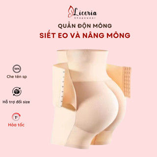 Quần Độn Mông Gen Nịt Bụng Xiết Eo Nâng Mông 2IN1 Cao Cấp Không Viền, Không Lộ Q08