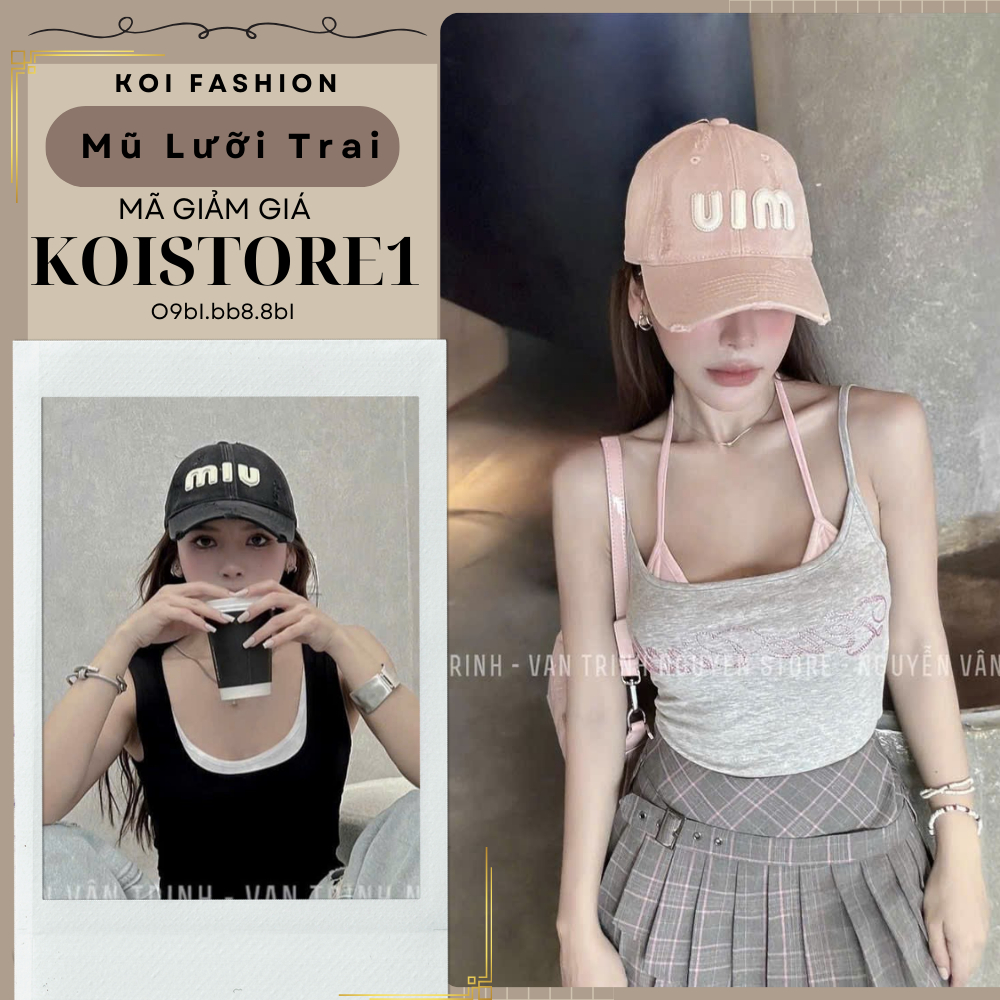 Mũ Lưỡi Trai MiuMiu,Mũ Bucket Miumiu Thời Trang Cao Cấp