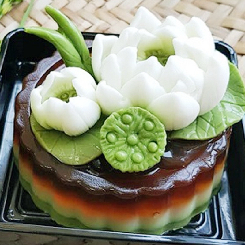 Khuôn silicon khuôn hoa sen thái 6cm hs6