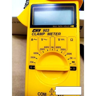 Ampe kìm hiển thị số CHY-903 đo dòng AC, đo điện áp, điện trở, thông mạch (600A, 600V)