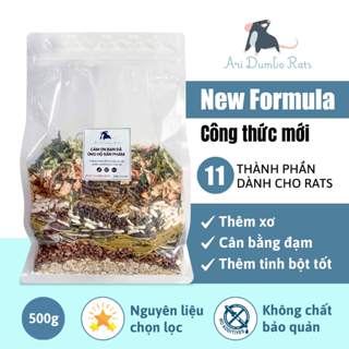 Thức ăn cho Chuột Dumbo Rat Trưởng Thành New Formula 500g