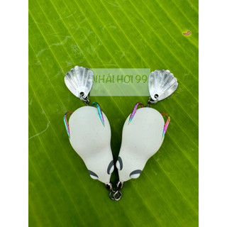  nhái hơi f1 f2 trắng như ngọc trinh mồi siêu bắt cá bền giá rẻ 