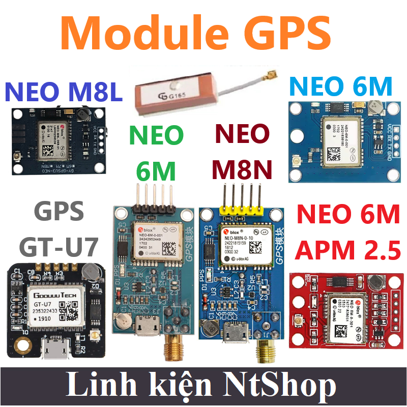 Module GPS NEO 6M / M8N / M8L / GT-U7 / APM 2.5 Định vị tọa độ