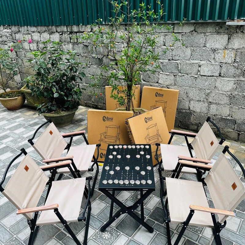 Ghế dã ngoại camping gấp gon BAVAI, Ghế cafe,du lịch  khung nhôm thương hiệu cao cấp.(BH 12 tháng) | BigBuy360 - bigbuy360.vn