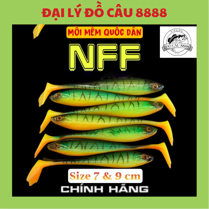 Mồi Câu Lure NFF, Mồi Mềm Câu Lure, Mồi Câu Cá Chính Hãng NFF Đồ Câu 8888
