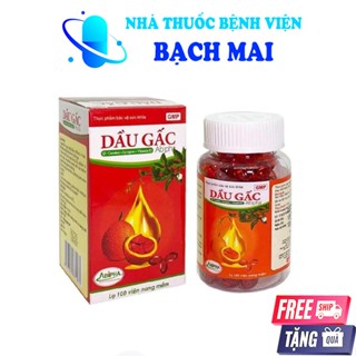 Viên tinh chất dầu Gấc Abipha Nguyên Chất- Hộp 100 viên - Sáng mắt, giảm lão hóa, tăng đề kháng