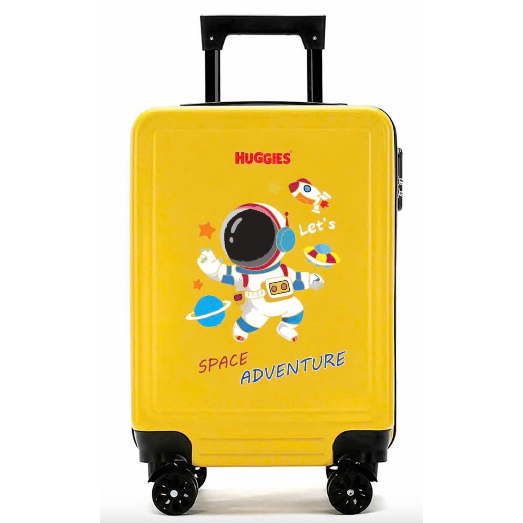 VALI KÉO HUGGIES SIZE 18-20INCH CÓ TAY CẦM SIÊU ĐẸP CHO BÉ