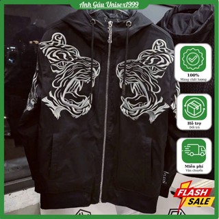  Áo Khoác Nam Hổ Trắng Mix Đá QP Philipp Chất Nỉ Dày Dặn Ấm Áp Mùa Đông 