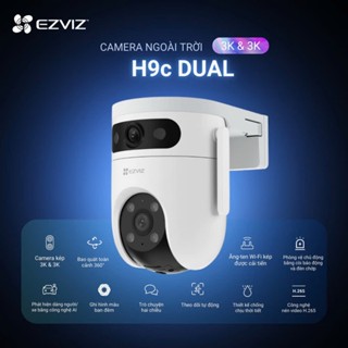 Camera Wifi 2 Mắt EZVIZ H9C 3K 5MP, H9C 2K 3MP, H90 2K+ 4MP, Ngoài Trời, Xoay 360 độ, Đàm Thoại 2 Chiều, Có Màu Ban Đêm