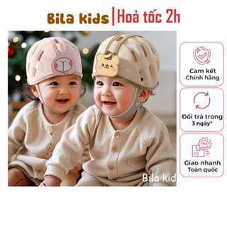 Mũ nón bảo hiểm bảo vệ đầu BILA KIDS cho bé từ 6-24 tháng siêu nhẹ, thoáng khí an toàn tập bò, chập chững đi, vận động